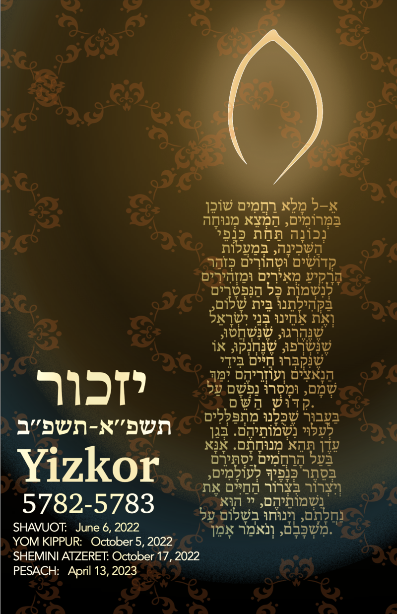 Yizkor 5782 - 5783